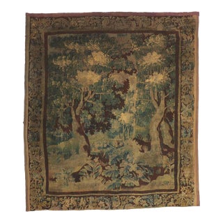 Mid-18th Century French Aubusson Verdure Tapestry, 8'00 X 9'00 For Sale