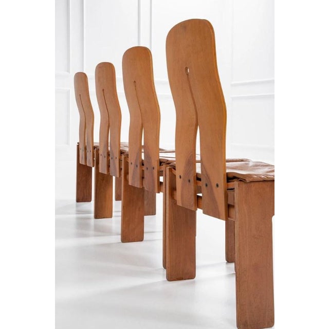 Chairs by Carlo Scarpa for Bernini, 1970, Set of 8 For Sale - Image 3 of 11
