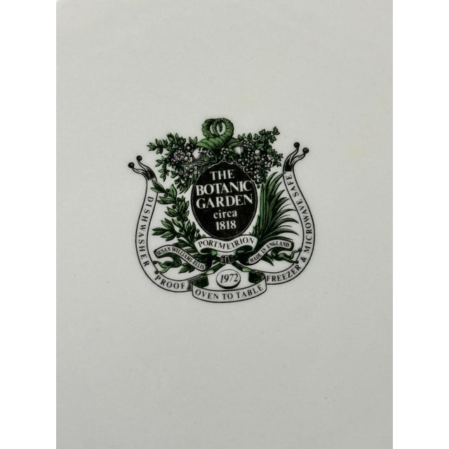 Portmeirion Botanic Garden 1972 England Bread and Butter Plates- Set of 9 For Sale - Image 9 of 11