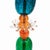 Art Nouveau Style Crystal Floral Floor Lamps, Set of 2 For Sale - Image 5 of 12