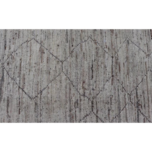 Modern Casual Hand Hand Knotted Tribal Rug by Keivan Woven Arts 10'9 X 13'3 For Sale In Atlanta - Image 6 of 11