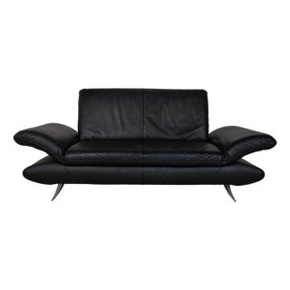 Rossini 2-Seater Sofa in Black Leather from Koinor For Sale