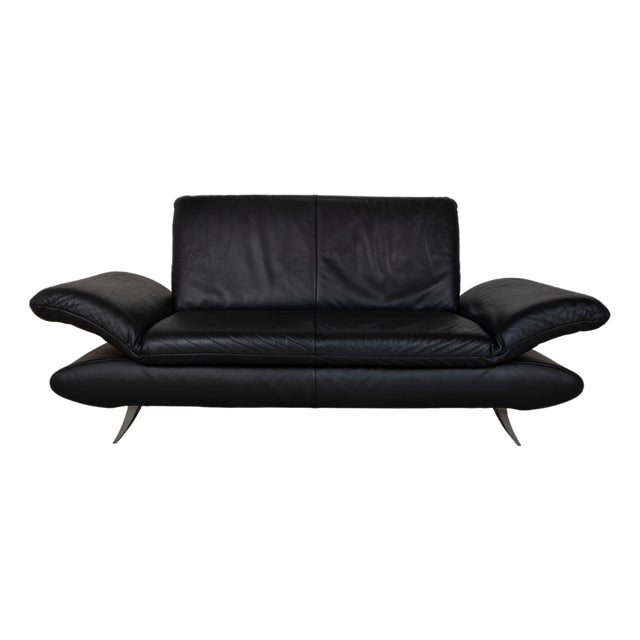 Rossini 2-Seater Sofa in Black Leather from Koinor For Sale