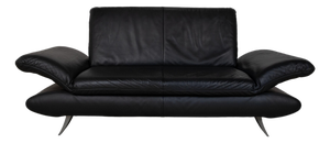 Rossini 2-Seater Sofa in Black Leather from Koinor