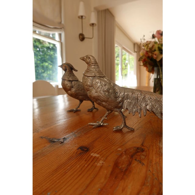 Antique Silverplate Pheasants, Paie For Sale In Los Angeles - Image 6 of 6