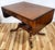 19th C English Regency Carved Brass Inlaid Rosewood Drop Leaf Sofa Table Desk For Sale - Image 9 of 18