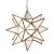 Matthew Izzo Home 20" Frosted Glass Moravian Star Pendant Light With Oxidized Metal Trim For Sale
