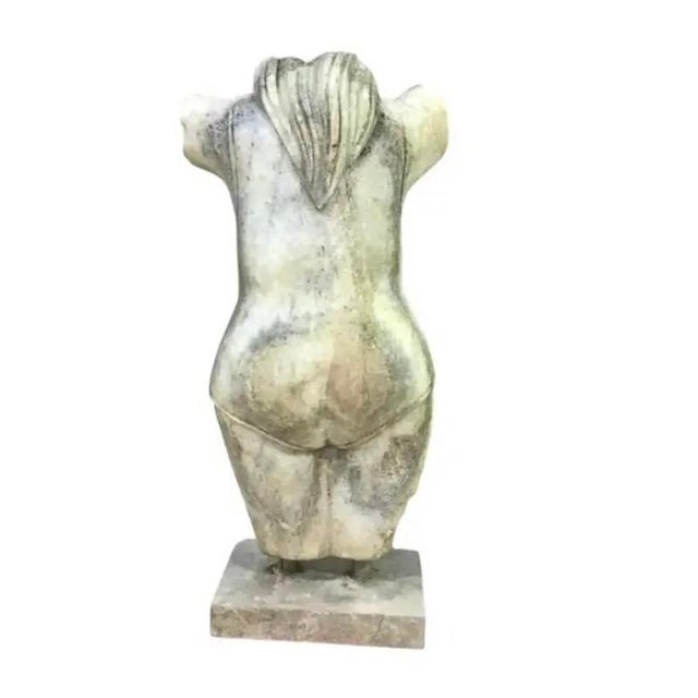 Indian Style Marble Torso Sculpture For Sale In Tampa - Image 6 of 8