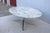 Metal Mid-Century Florence Knoll Oval Dining Table Desk 78" Arabescato Marble, 2008 For Sale - Image 7 of 18