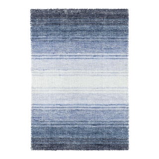 Dash & Albert by Annie Selke Pandora Blue Loom Knotted Rug, 2' x 3' For Sale
