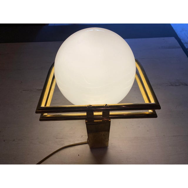 Bauhaus Brass & Opaline Wall Lamp, 1930s For Sale - Image 18 of 18