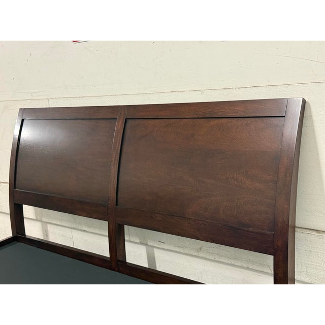 2010s Eastern King Size Crate & Barrel Dawson Bed Frame For Sale - Image 5 of 12