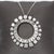Luxury Platinum Natural Earth-Mined Diamond Circle Pendant For Sale - Image 4 of 6