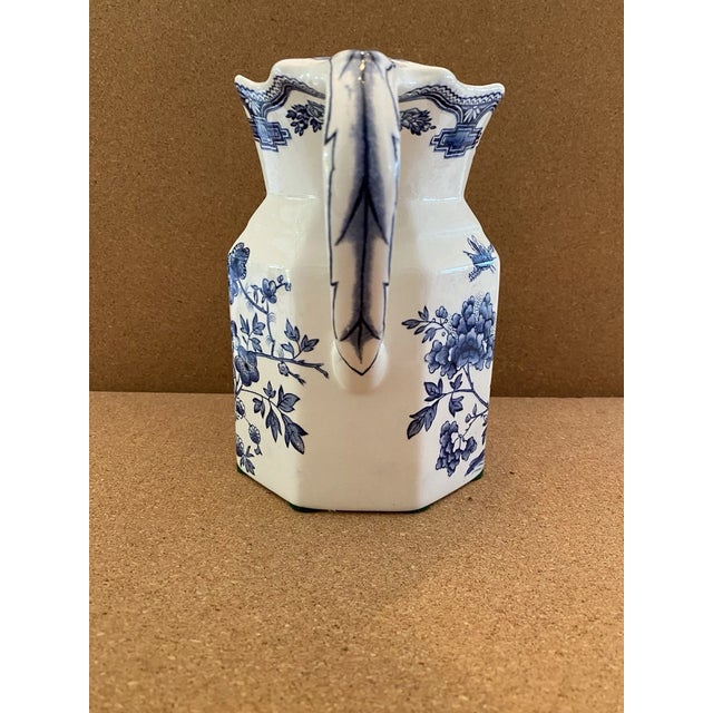 Mason's Ironstone Vintage Mid-Century Modern Mason's Pitcher Ironstone For Sale - Image 4 of 7