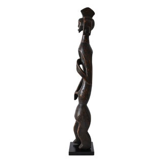 Anthropomorphic African Wooden Sculpture, 1970s For Sale