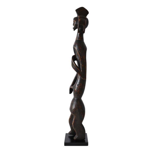 Anthropomorphic African Wooden Sculpture, 1970s For Sale