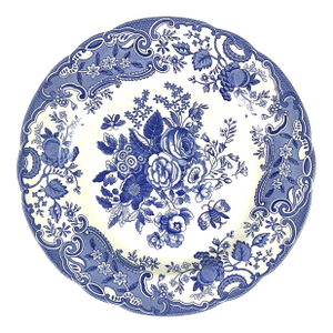 1990s Spode Blue Room Garden Collection“ Blue Rose” Plate
