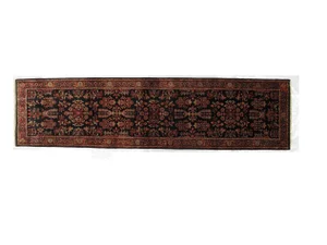 1970s Persian Sarouk Wool Runner Rug - 10'3" x 2'7"