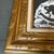 Folk Art 1970’s Original Folk Art Rocking Horse Block Print Chunky Gold Frame For Sale - Image 3 of 5