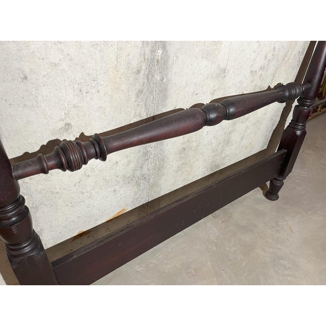 Wood Vintage Traditional Head and Foot Board Set-Double/Full Size For Sale - Image 7 of 11