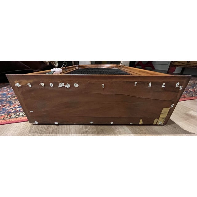 Early 20th-Century Italian Wood Cabinet With Mesh Wire Door, Lock, Key and Jade Butterfly Tassel For Sale - Image 12 of 12