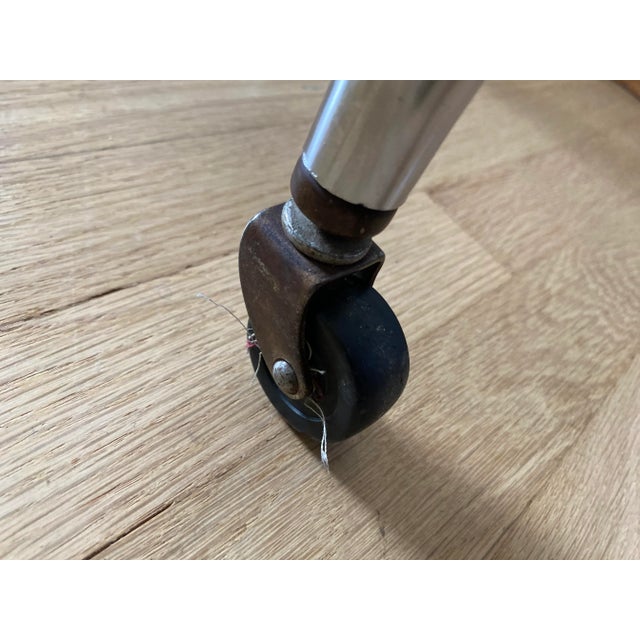 Ruby Red Mid 20th Century Westinghouse Rolling Mangle Ironer Chair For Sale - Image 8 of 11