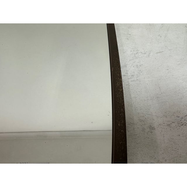 1950s Italian Brass Shield Shape Mirror, 1950s For Sale - Image 5 of 15