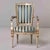 Late 18th Century European Neoclassical Painted & Parcel-Gilt Armchair For Sale - Image 4 of 12