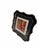 Hermès Vintage 1980's Hermès “Perspective Cavalière” Print of Hermes Scarf Avertisement Art in Black & Gold Scalloped Frame For Sale - Image 4 of 10