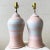 Ceramic Postmodern Pink & Blue Pottery Table Lamps - a Pair For Sale - Image 7 of 7