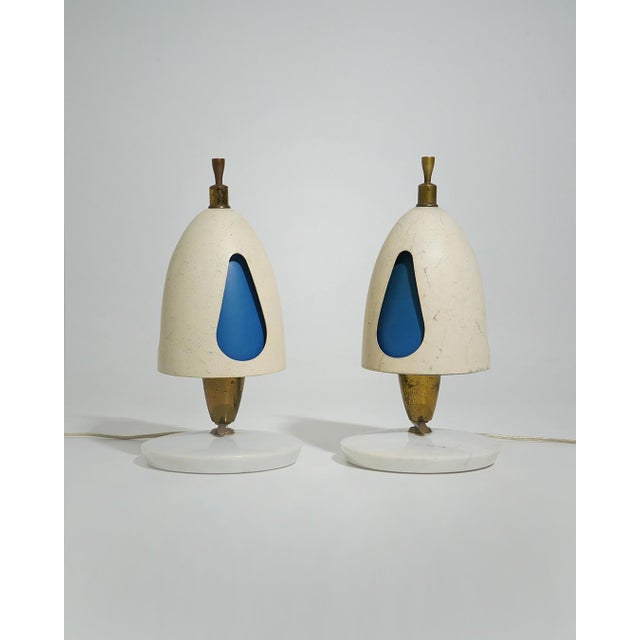 Mid-Century Modern Table Lamps by Angelo Lelii for Arredoluce, 1950s, Set of 2 For Sale - Image 3 of 16