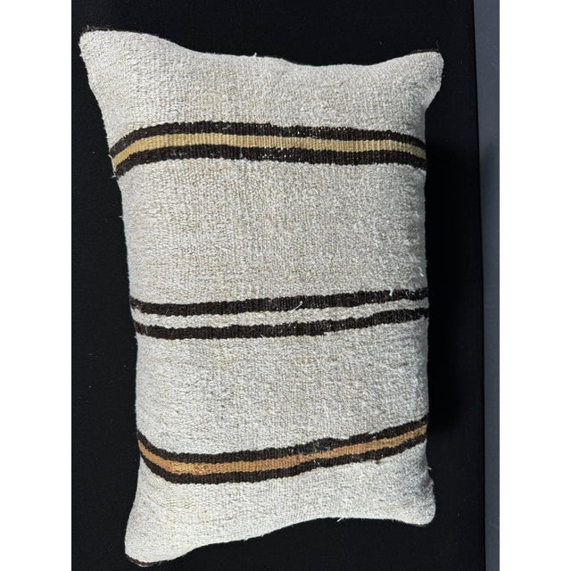 Turkish Hemp Pillow Cushion Natural Beige Brown Pillow Cushion Cover 16" x 24" #30150 Enhance your home decor with our...