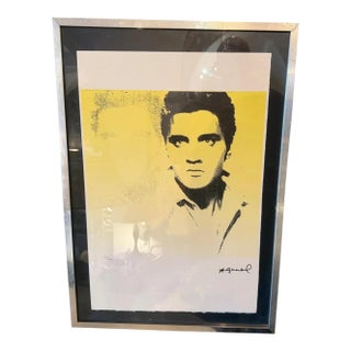 21st Century Framed Pop Art 22/100 Elvis Presley Lithography by Andy Warhol For Sale