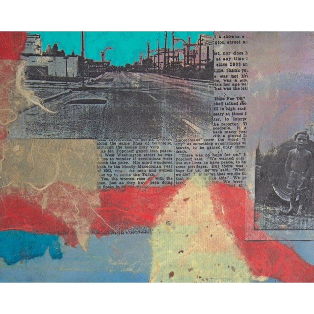 Contemporary Mixed Media Painting and Collage by Anthony Louis Popcheff For Sale - Image 3 of 8