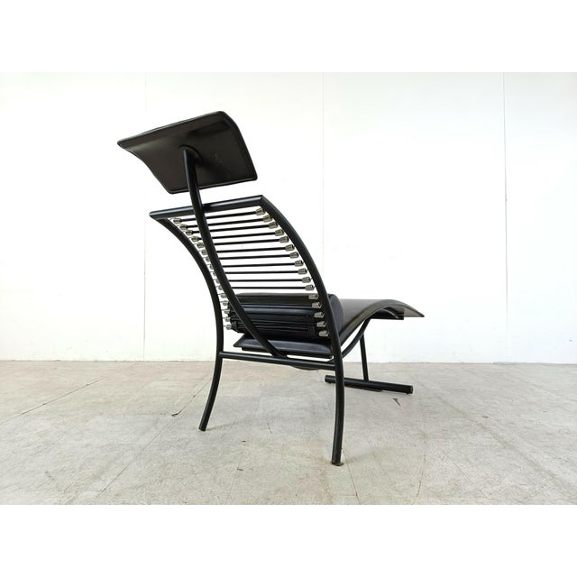 1990s Vintage Chaise Lounge in the style of Rene Herbst, 1990s For Sale - Image 5 of 11