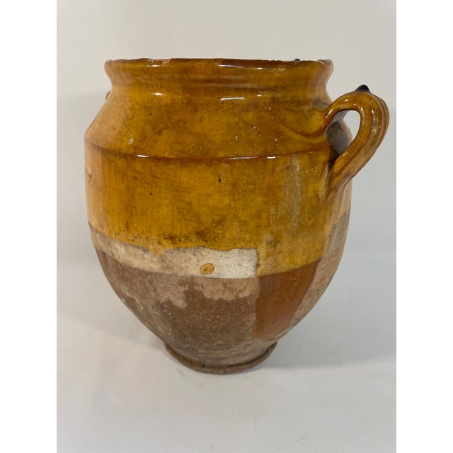 1890s Antique French Drip Glazed Confit Pot Jar For Sale - Image 4 of 18