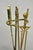 Antique English Federal Brass Urn Finial Fireplace Tool Set With Stand For Sale - Image 9 of 12