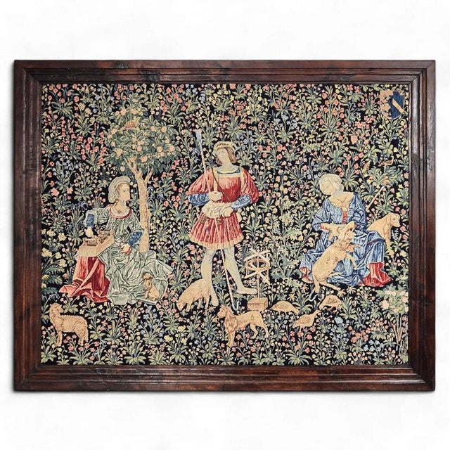 17th Century The Pastoral and the Spinning Wheel Tapestry Exhibited at the Louvre For Sale - Image 6 of 6