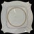 Elegant vintage Italian Majolica square serving platter featuring a hand-painted traditional botanical motif inspired by...