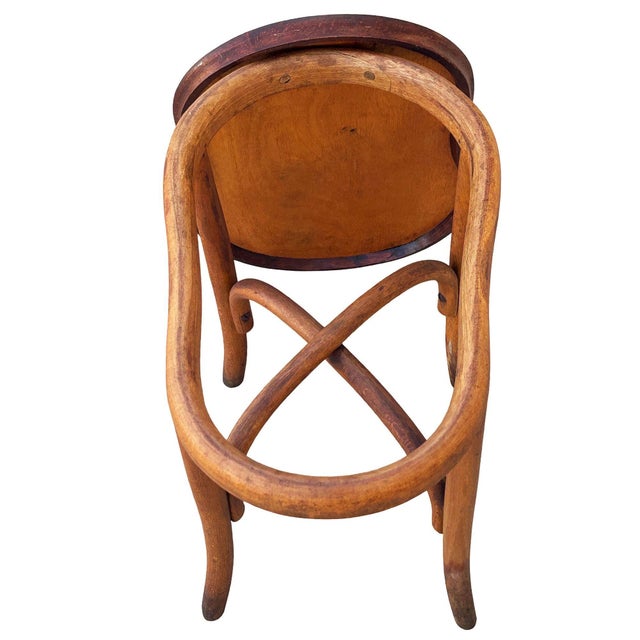 Late Victorian Bentwood Bidet Stand With Lid Side Table by Thonet For Sale In Los Angeles - Image 6 of 8