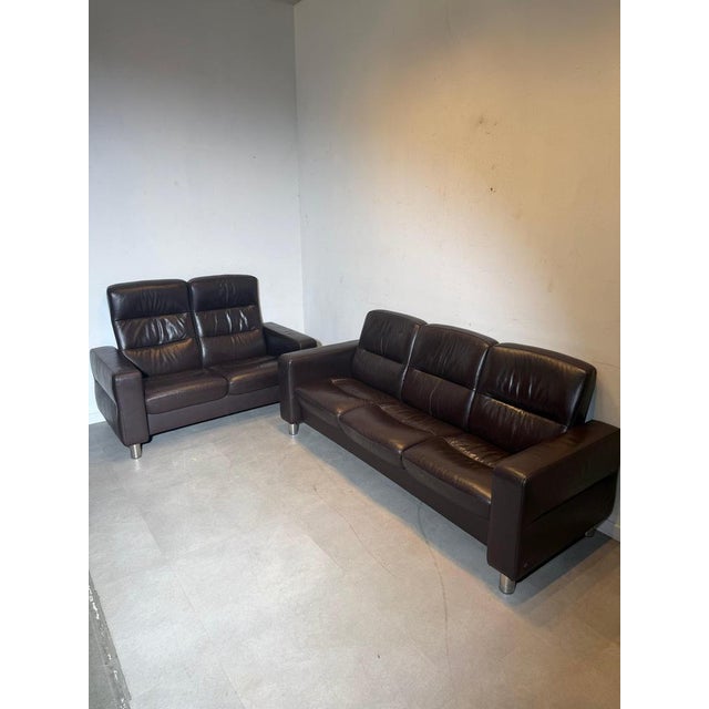 Stressless Sofa Set, Set of 2 For Sale - Image 4 of 10