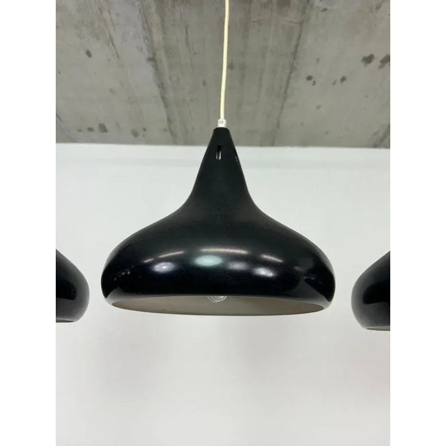 Mid-Century Modern Black Ceiling Lamp, 1950s For Sale - Image 4 of 8