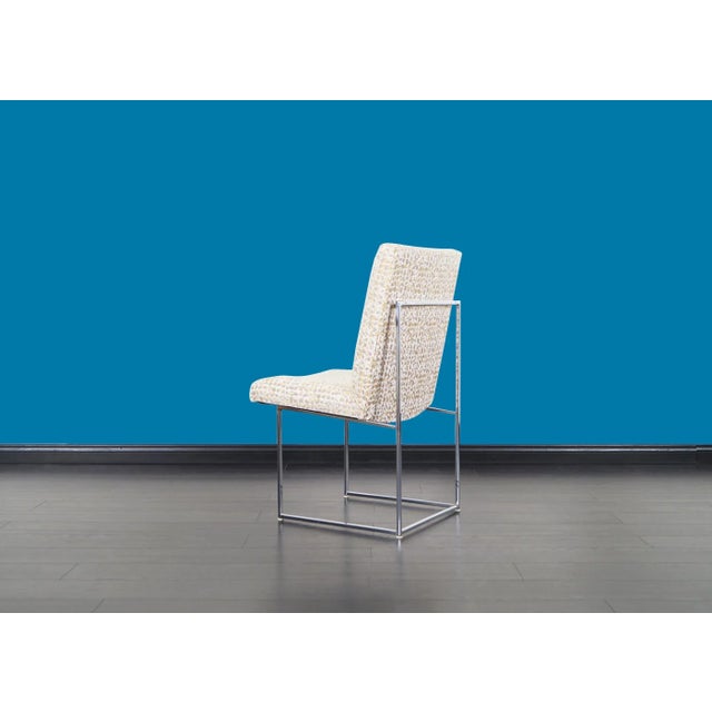 Vintage "Thin Line" Chrome Dining Chairs by Milo Baughman for Thayer Coggin For Sale - Image 13 of 13
