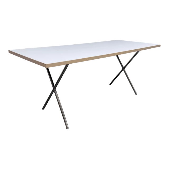 George Nelson for Herman Miller Nelson X-Leg Dining Table/Desk For Sale