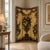 Hollywood Regency Vintage Hand-Painted Italianate Floral 3-Panel Dressing Screen Room Divider For Sale - Image 3 of 18