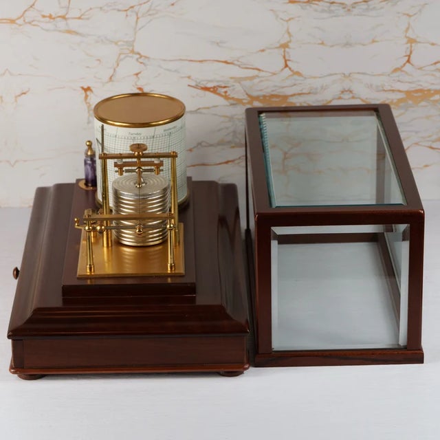 Mid 20th Century Short & Mason Barograph No. C2663 With Provenance Plaque For Sale - Image 11 of 11