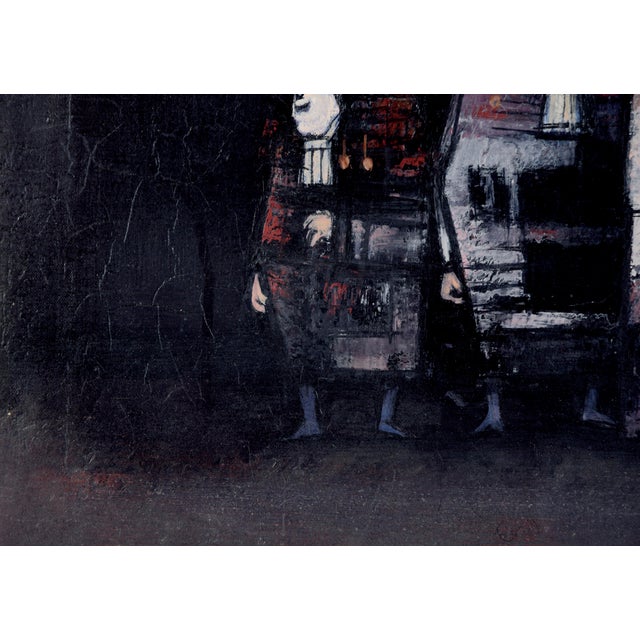 1960s Untitled Mid-Century Painting - Group of Men by Antonio Rodriguez Luna For Sale - Image 5 of 7