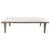 Beautiful Minimalist bench or coffee table, bleached with a light white wash finish. The top is made from a single two...