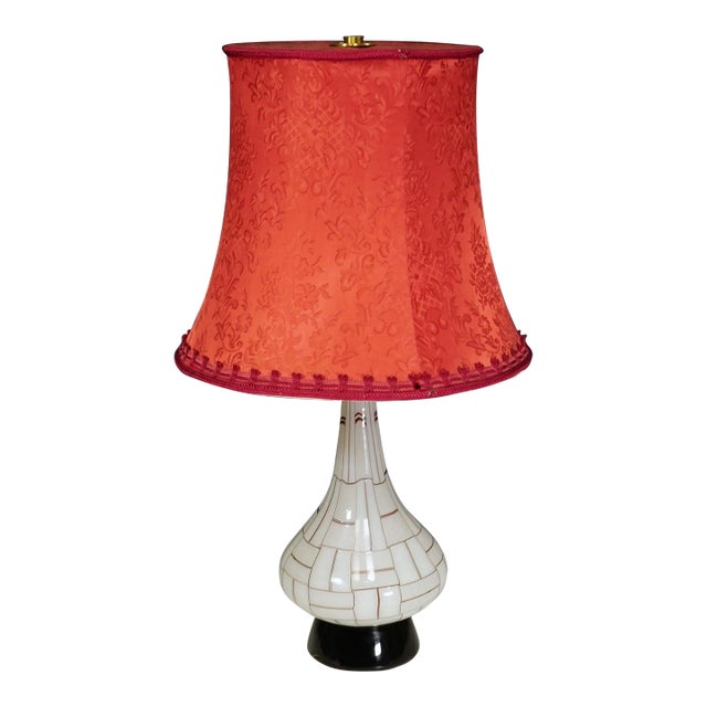 Vintage Barovier & Toso 'Sidone' Table Lamp, Murano Circa 1960s For Sale