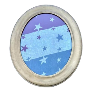 Antique American Flag Bunting Period Gold Frame, 19th Century
